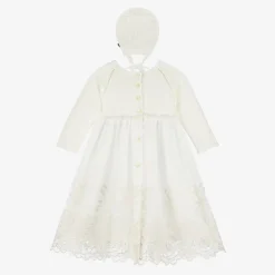 Artesanía Granlei Gifts|Ceremony*Baby Girls Ivory Tulle Ceremony Gown Set