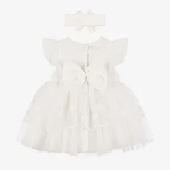 Beau KiD Dresses*Baby Girls Ivory Tulle Dress Set