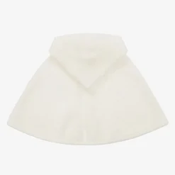 Paz Rodríguez Coats & Jackets*Baby Girls Ivory Wool Knit Cape