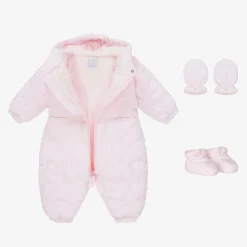 Emile et Rose Snowwear|Snowwear*Baby Girls Pale Pink Snowsuit