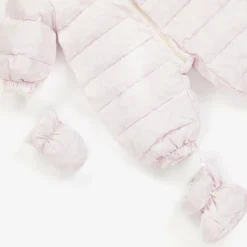 Versace Snowwear*Baby Girls Pink Barocco Down Snowsuit