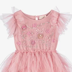 Tutu du Monde Dresses*Baby Girls Pink Beaded Tulle Dress
