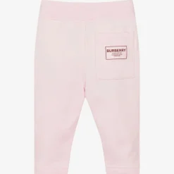 Burberry Trousers*Baby Girls Pink Bear Joggers