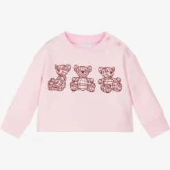 Burberry Tops|Tops*Baby Girls Pink Bear Sweatshirt