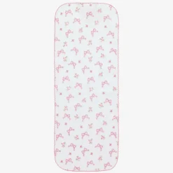 Kissy Kissy Gifts*Baby Girls Pink Blooming Bows Cotton Burp Cloth (48cm)