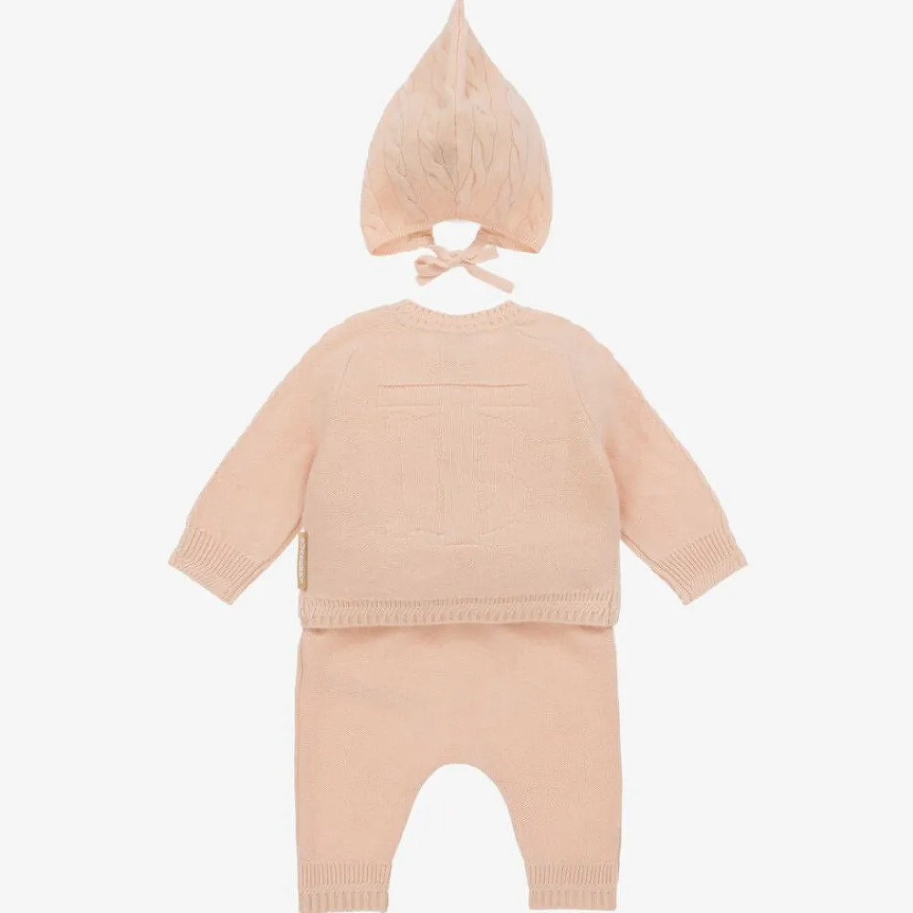 Burberry Gifts*Baby Girls Pink Cashmere Trouser Set