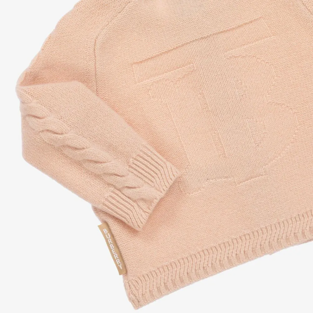 Burberry Gifts*Baby Girls Pink Cashmere Trouser Set