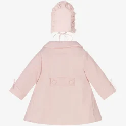 Beau KiD Coats & Jackets*Baby Girls Pink Coat & Bonnet Set
