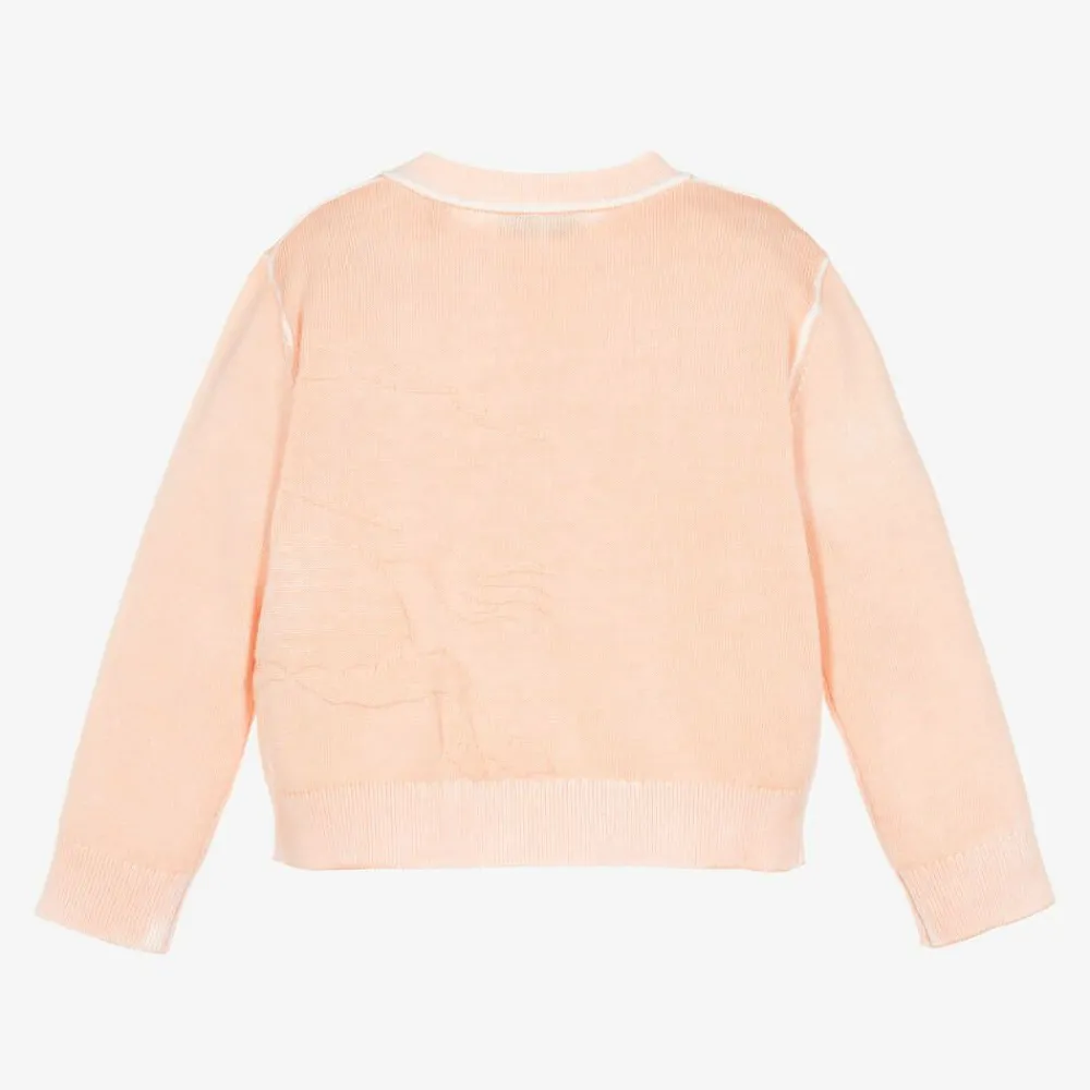 Burberry Tops*Baby Girls Pink Cotton Cardigan
