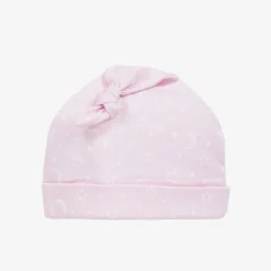 Kissy Kissy Gifts*Baby Girls Pink Cotton Crescent Moonlight Hat