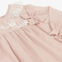 Paz Rodríguez Gifts*Baby Girls Pink Cotton Dress