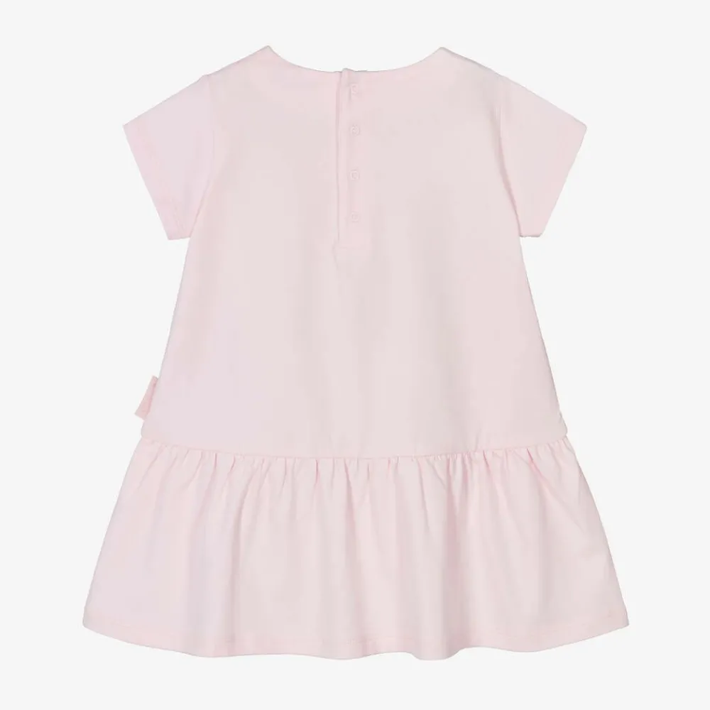 Moncler Enfant Dresses*Baby Girls Pink Cotton Dress