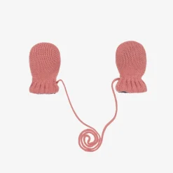 Petit Bateau Gloves & Mittens|Gloves & Mittens*Baby Girls Pink Cotton Knit Mittens