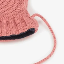 Petit Bateau Gloves & Mittens|Gloves & Mittens*Baby Girls Pink Cotton Knit Mittens