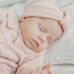 1 + in the family Hair Accessories*Baby Girls Pink Cotton Knit Headband