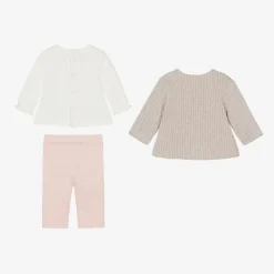 Mayoral Newborn Outfit Sets|Outfit Sets*Baby Girls Pink Cotton Leggings Set