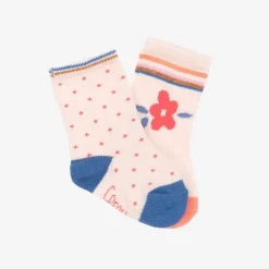 Carrément Beau Gifts|Socks*Baby Girls Pink Cotton Socks (2 Pack)