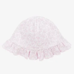 Kissy Kissy Hats|Hats*Baby Girls Pink Cotton Summer Gardens Sun Hat