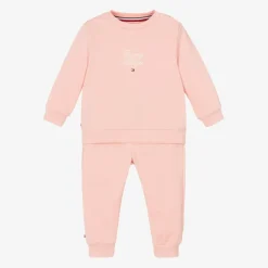 Tommy Hilfiger Tracksuits|Tracksuits*Baby Girls Pink Cotton Tracksuit