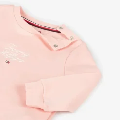 Tommy Hilfiger Tracksuits|Tracksuits*Baby Girls Pink Cotton Tracksuit
