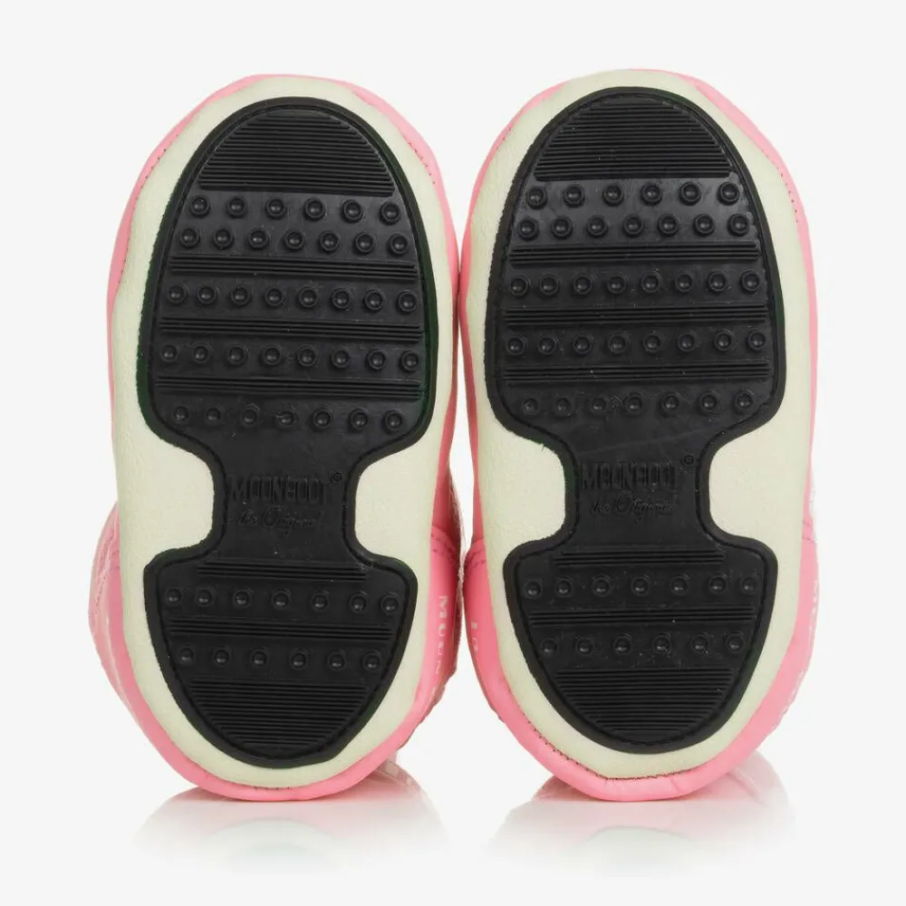 Moon Boot Snow Boots|Snow Boots*Baby Girls Pink Crib Nylon Snow Boots