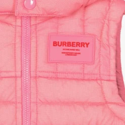 Burberry Coats & Jackets*Baby Girls Pink Down Gilet
