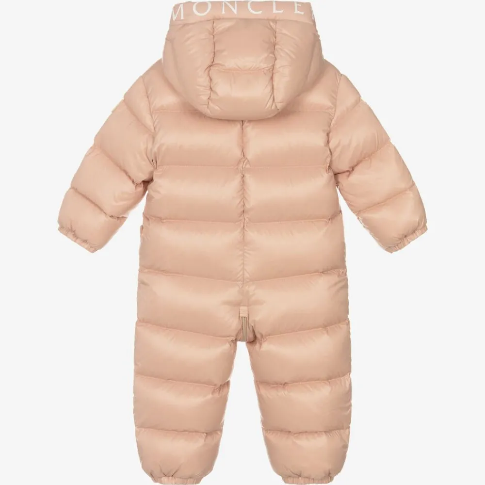 Moncler Enfant Snowwear|Snowwear*Baby Girls Pink Down Salongo Snowsuit