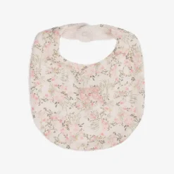 Tartine et Chocolat Feeding Accessories*Baby Girls Pink Floral Cotton Bib