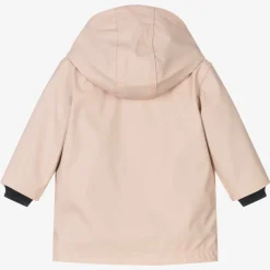 Petit Bateau Coats & Jackets*Baby Girls Pink Hooded Raincoat