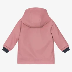 Petit Bateau Coats & Jackets*Baby Girls Pink Hooded Raincoat