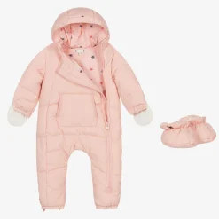 Tommy Hilfiger Snowwear|Coats & Jackets*Baby Girls Pink Hooded Snowsuit