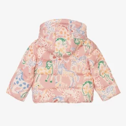 Stella McCartney Kids Coats & Jackets*Baby Girls Pink Horse Print Puffer Jacket