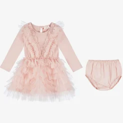 Tutu du Monde Dresses*Baby Girls Pink Jersey & Tulle Tutu Dress