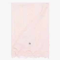 Minutus Blankets & Shawls*Baby Girls Pink Knitted Shawl (105cm)