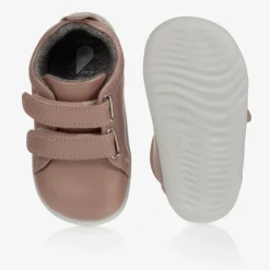 Bobux Step Up First Walkers|First Walkers*Baby Girls Pink Leather Trainers