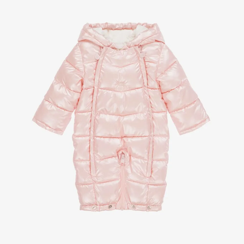 Mayoral Newborn Snowwear|Coats & Jackets*Baby Girls Pink Padded Snowsuit
