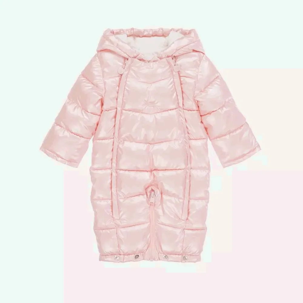 Mayoral Newborn Snowwear|Coats & Jackets*Baby Girls Pink Padded Snowsuit