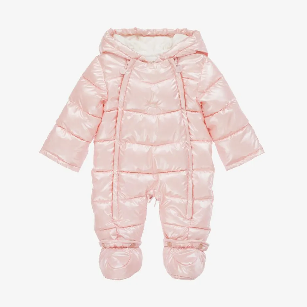 Mayoral Newborn Snowwear|Coats & Jackets*Baby Girls Pink Padded Snowsuit