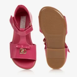 Dolce amp; Gabbana Sandals*Baby Girls Pink Patent Leather Sandals
