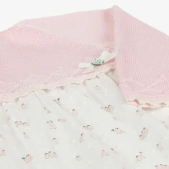 Paz Rodríguez Dresses*Baby Girls Pink Penguin Wool & Cotton Dress