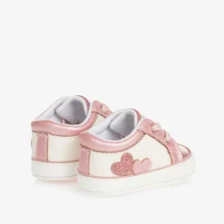 Mayoral Newborn Pre Walkers|Pre Walkers*Baby Girls Pink Pre-Walker Trainers