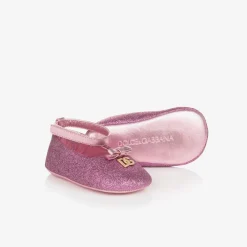 Dolce amp; Gabbana Pre Walkers|Pre Walkers*Baby Girls Pink Pre-Walker Shoes