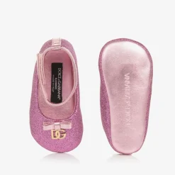 Dolce amp; Gabbana Pre Walkers|Pre Walkers*Baby Girls Pink Pre-Walker Shoes