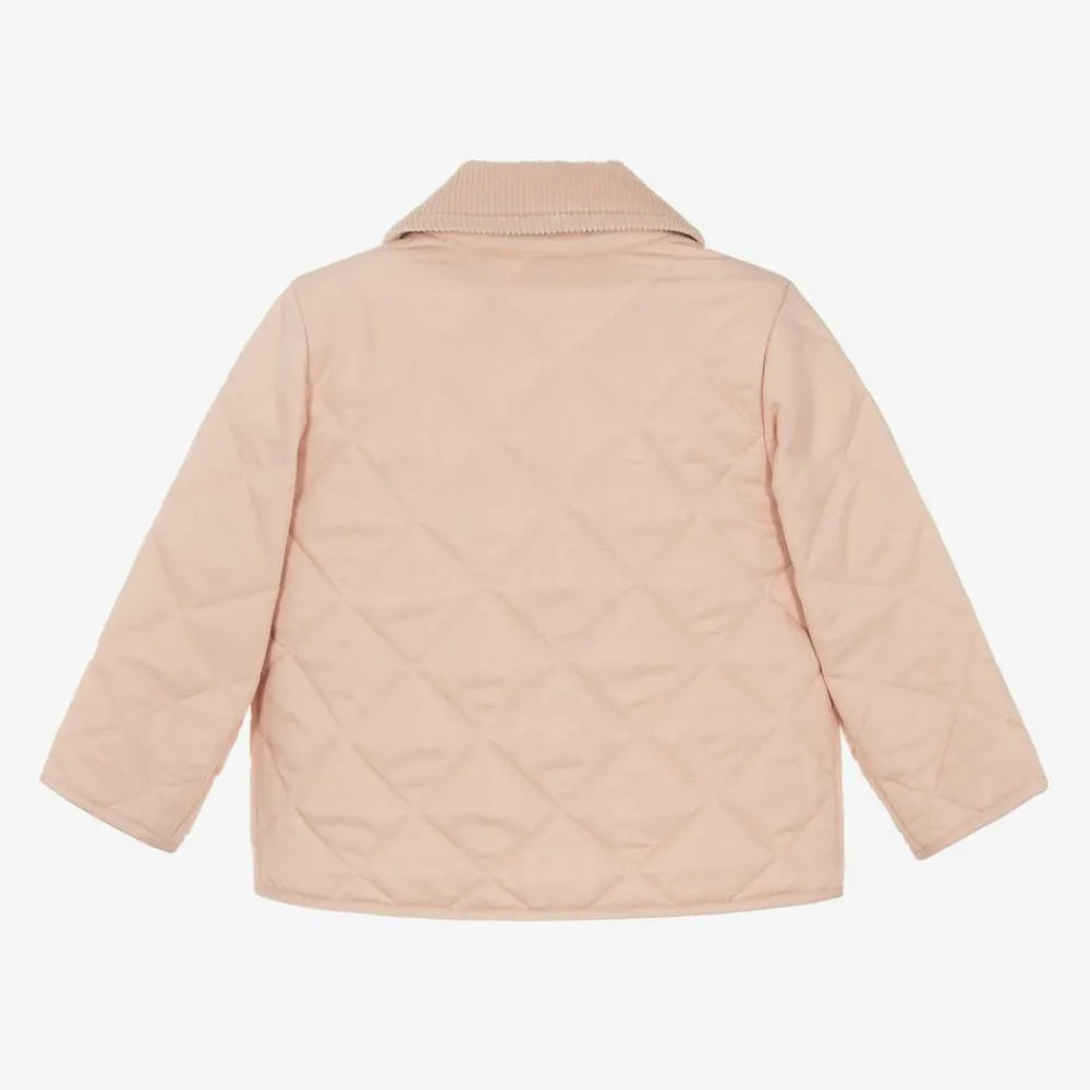 Burberry Coats & Jackets*Baby Girls Pink Quilted Jacket