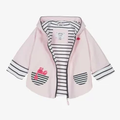 Week-end à la mer Coats & Jackets*Baby Girls Pink Rain Cape