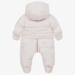 Tartine et Chocolat Snowwear*Baby Girls Pink Reversible Snowsuit