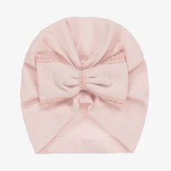 Jamiks Gifts*Baby Girls Pink Ribbed Cotton Turban