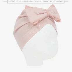 Jamiks Gifts*Baby Girls Pink Ribbed Cotton Turban