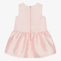 Hucklebones London Dresses*Baby Girls Pink Satin Bow Dress