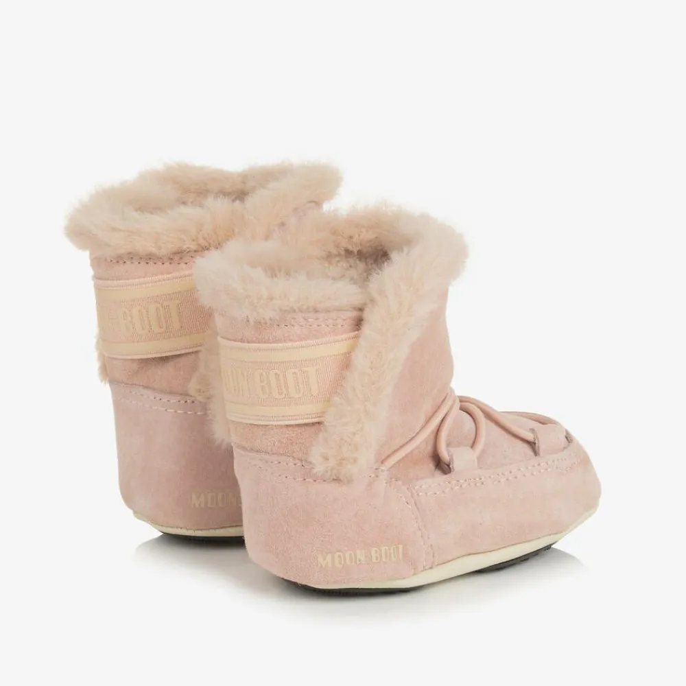 Moon Boot Boots*Baby Girls Pink Suede s